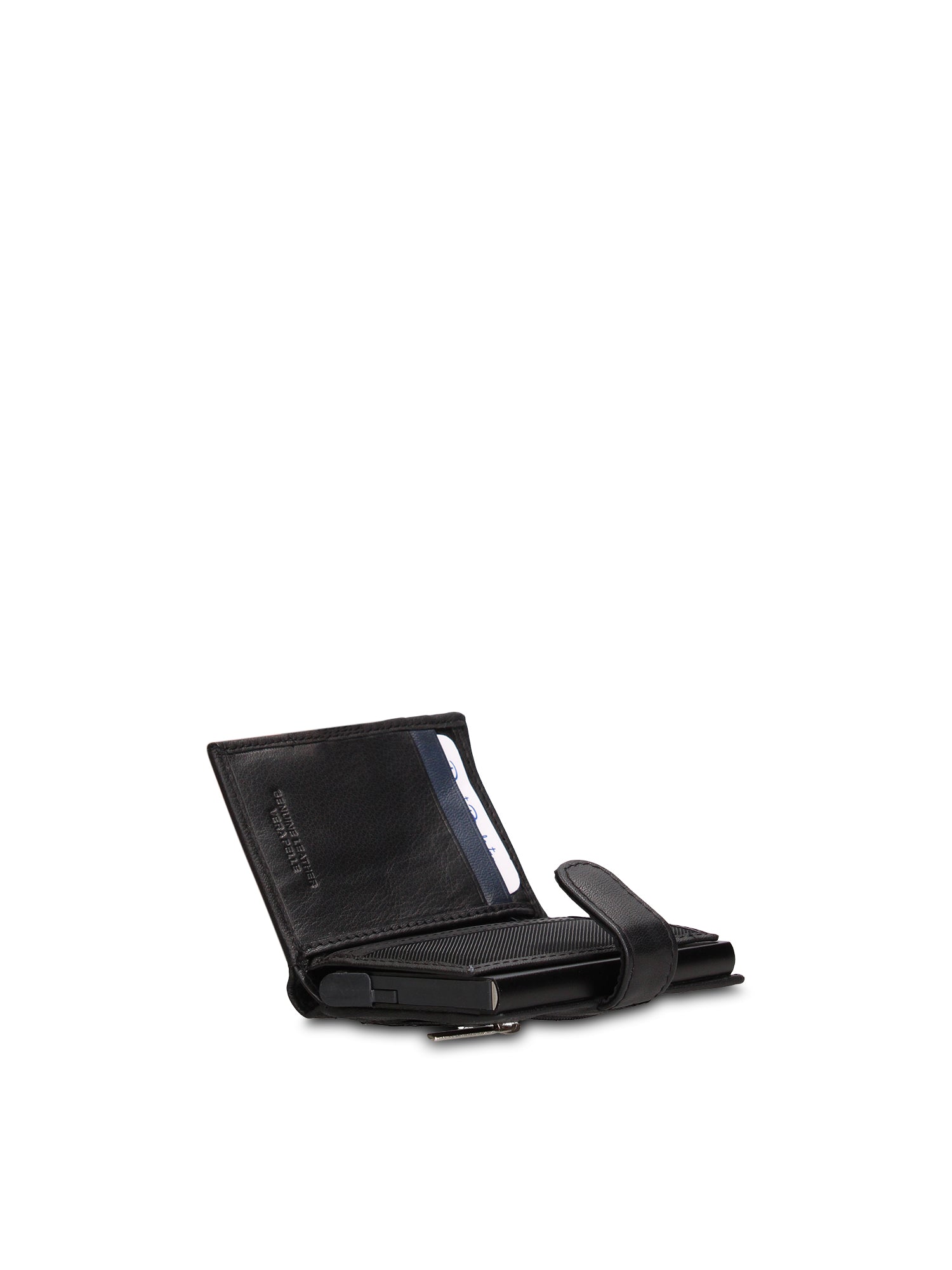 Portafoglio in Vera Pelle Nero