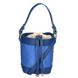 Borsa a secchiello da donna Misto pelle e tessuto MYB-05166-SS-530+S22 BLUETTE My Best Bag