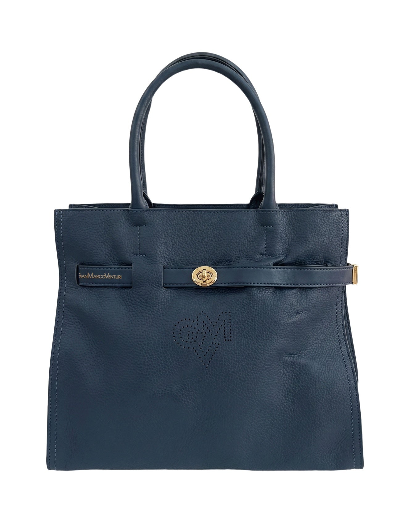 Borsa a Spalla in Pvc Blu