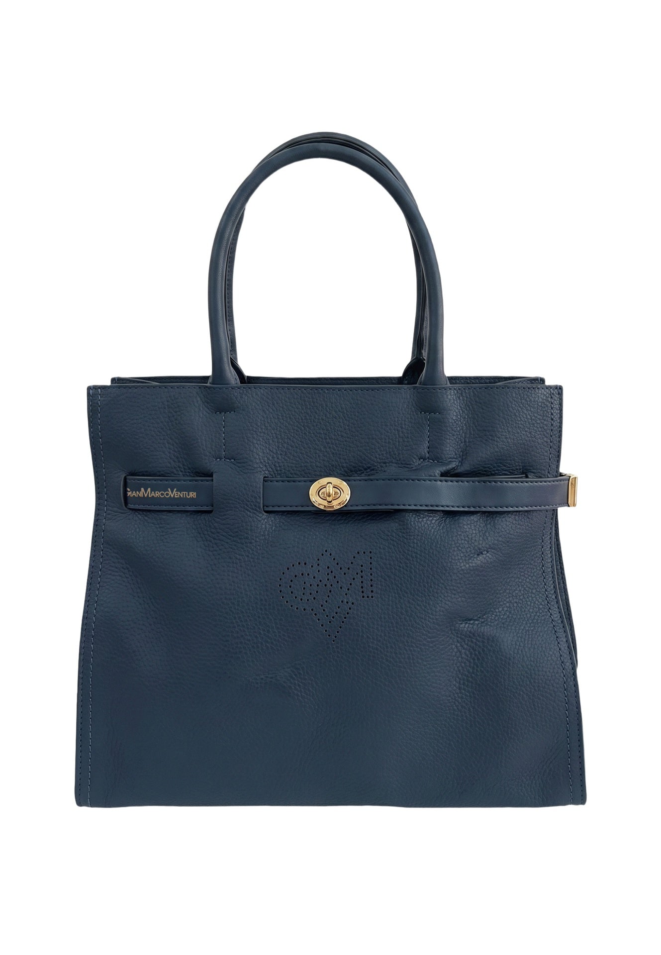 Borsa a Spalla in Pvc Blu