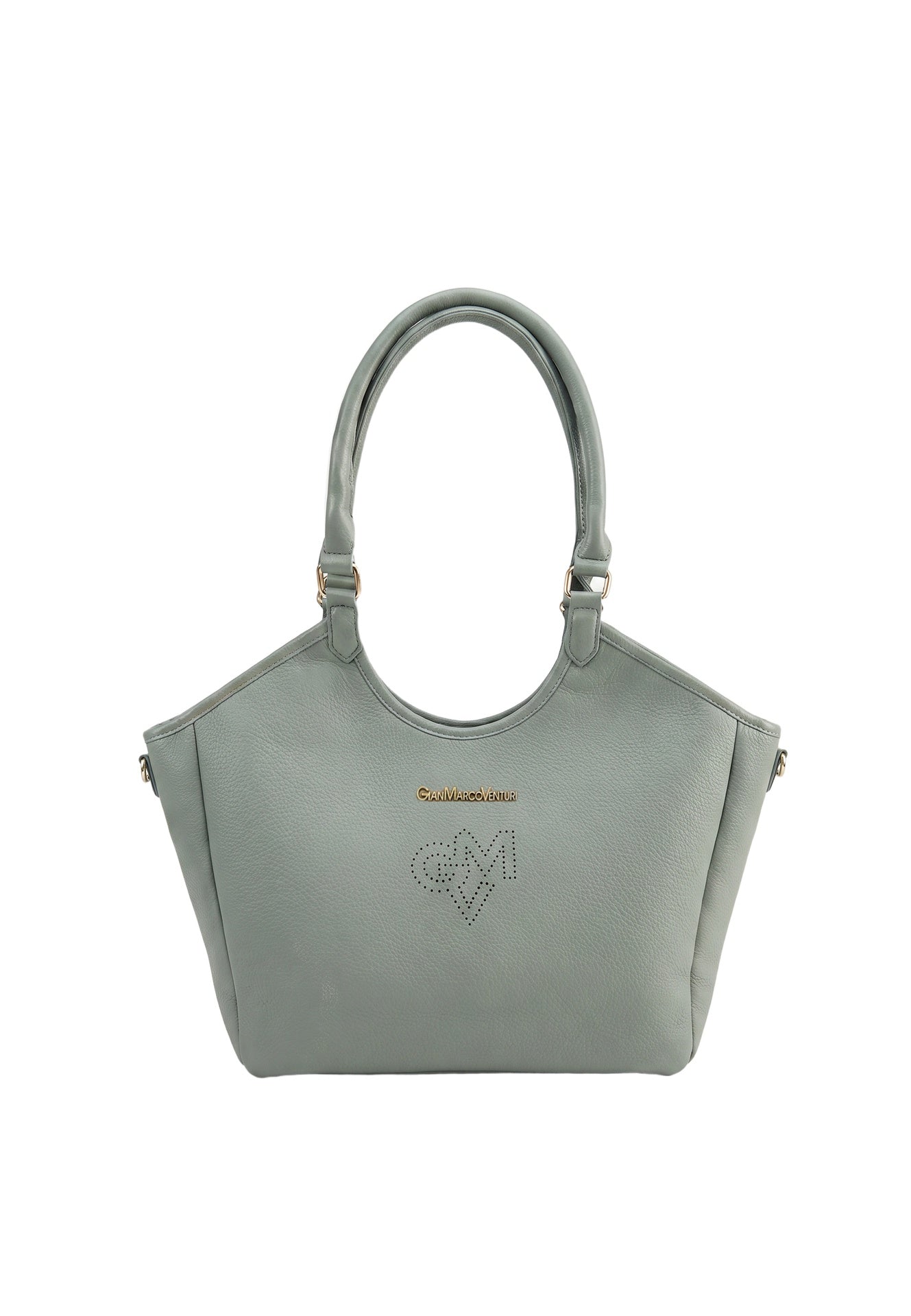 Borsa a Spalla in Pvc Verde