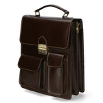 Tancredi Borsa da lavoro unisex in pelle Vera pelle 7013-TMORO DARK BROWN Gave Lux