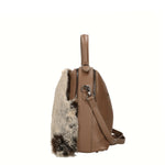 Aponia Borsa a mano da donna Vera pelle 8473-FANGO Gave Lux
