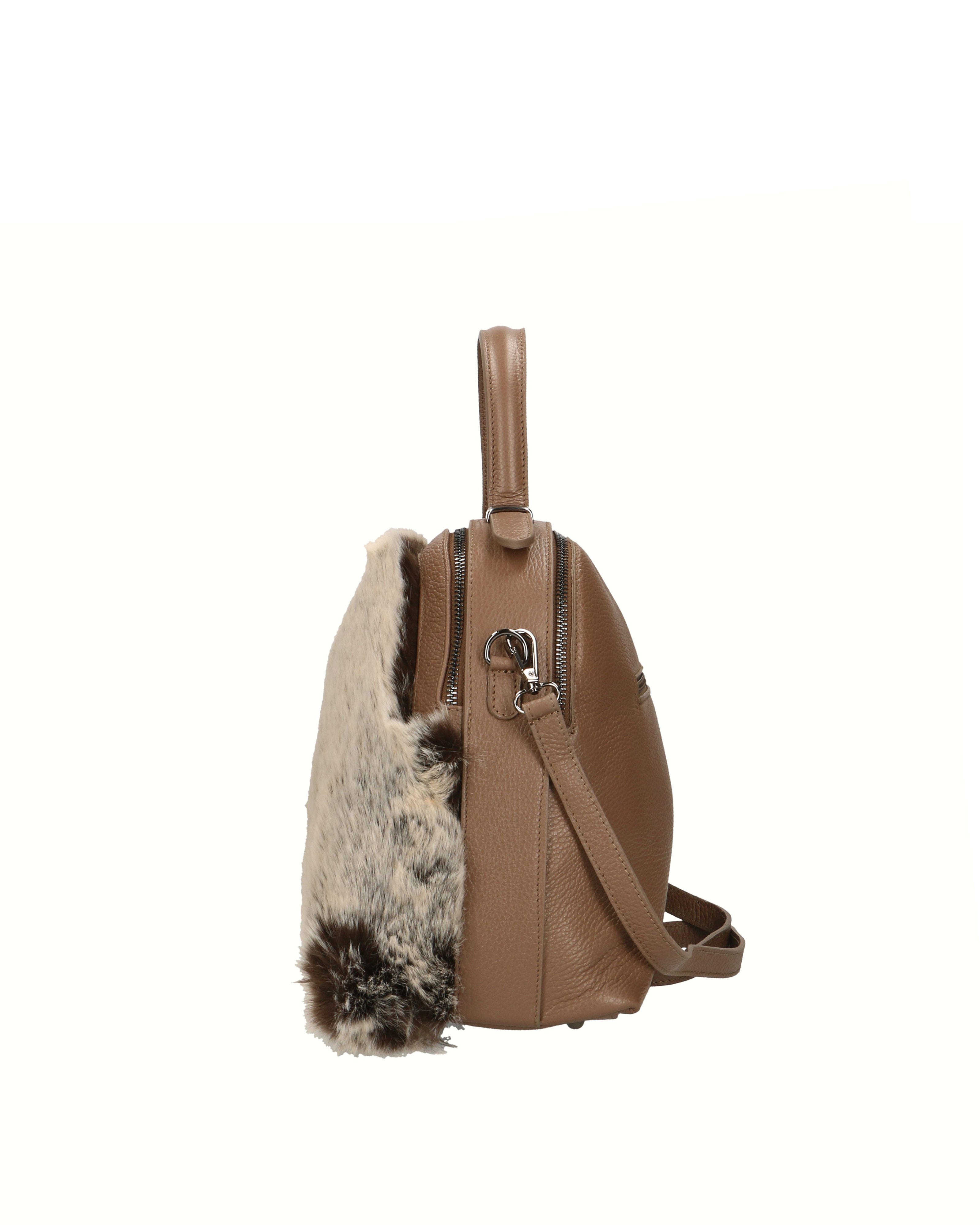 Aponia Borsa a mano da donna Vera pelle 8473-FANGO Gave Lux