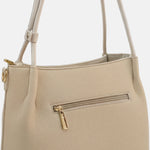 Borsa a Spalla in Pvc Verde Militare