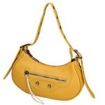 Galatea Borsa a spalla da donna Vera pelle 05708-D04 GIALLO YELLOW Gave Lux