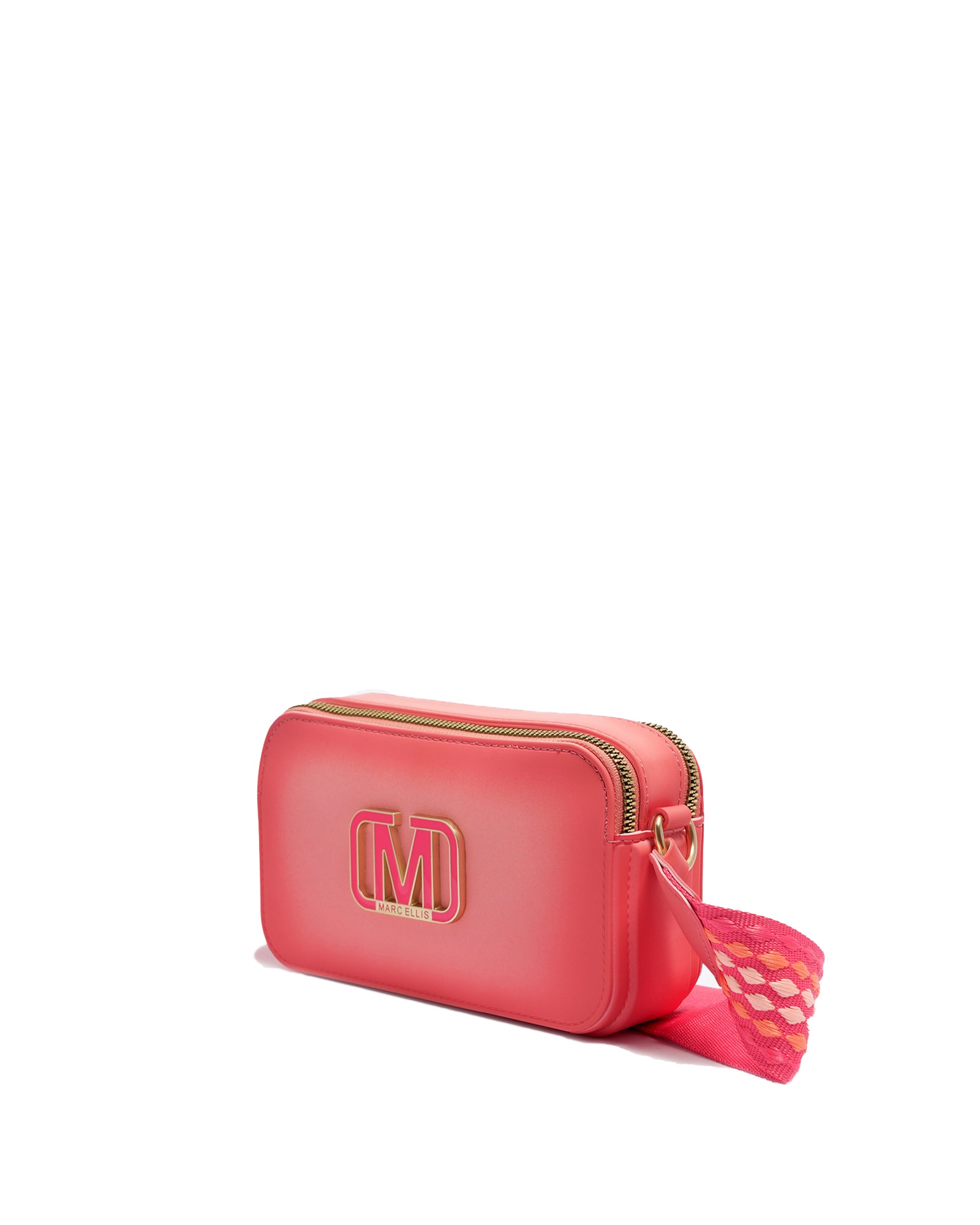 Borsa a spalla da donna 100% PVC FLAT MARC-PINK Marc Ellis