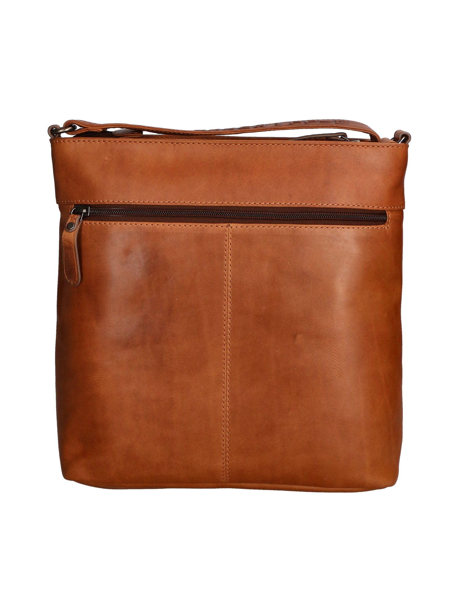Borsa a tracolla da uomo Vera Pelle RFID HILB-3163-CUOIO Hill Burry