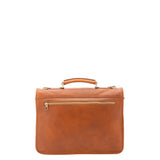 Borsa a mano unisex in vera pelle Made in Italy 4017-MIELE Alessia Firenze
