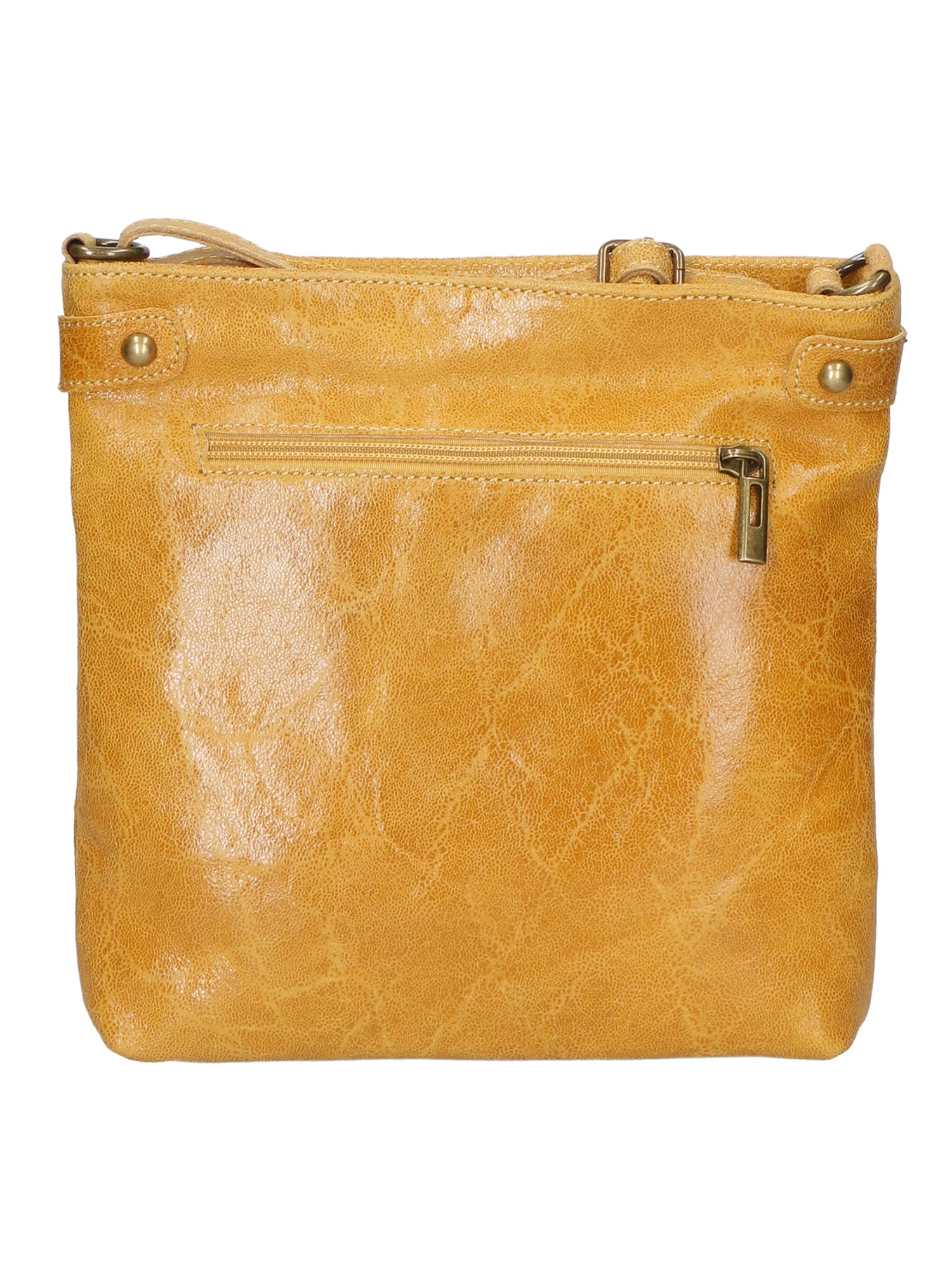 Carmen Borsa a tracolla da donna Vera pelle 10034-GIALLO Gave Lux