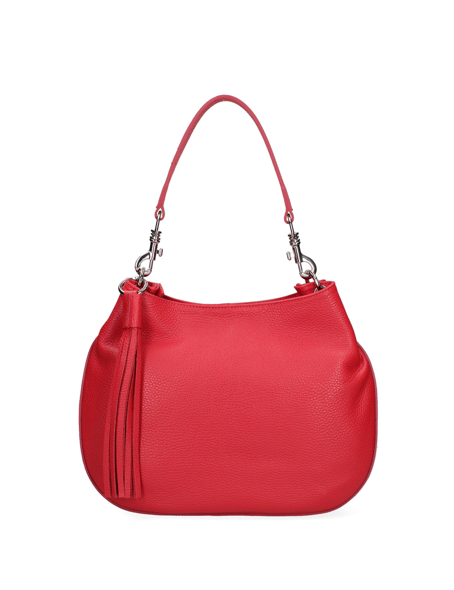 Borsa a spalla da donna Vera pelle 07316-D58 ROSSO FUOCO Roberta Rossi