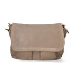 Clio Borsa a spalla da donna Vera pelle 5561-04 TAUPE Gave Lux