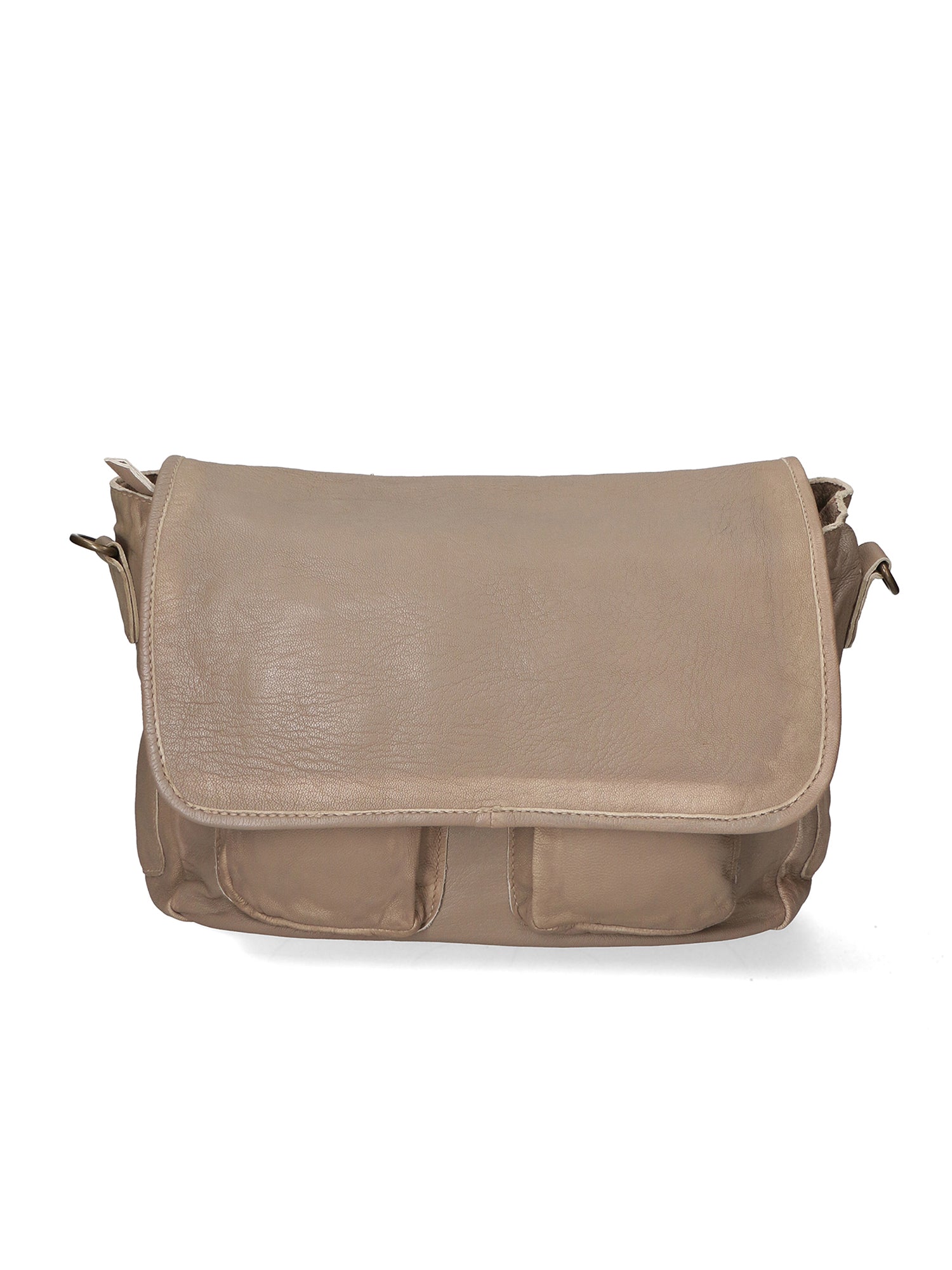 Clio Borsa a spalla da donna Vera pelle 5561-04 TAUPE Gave Lux