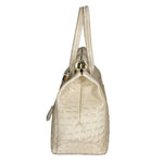 Deborah Borsa a mano da donna Pelle Croco Stampata 7727-C37 BEIGE BEIGE Gave Lux
