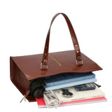 Frida Women's Handbag in Genuine Leather Made in Italy 28x38x12 cm