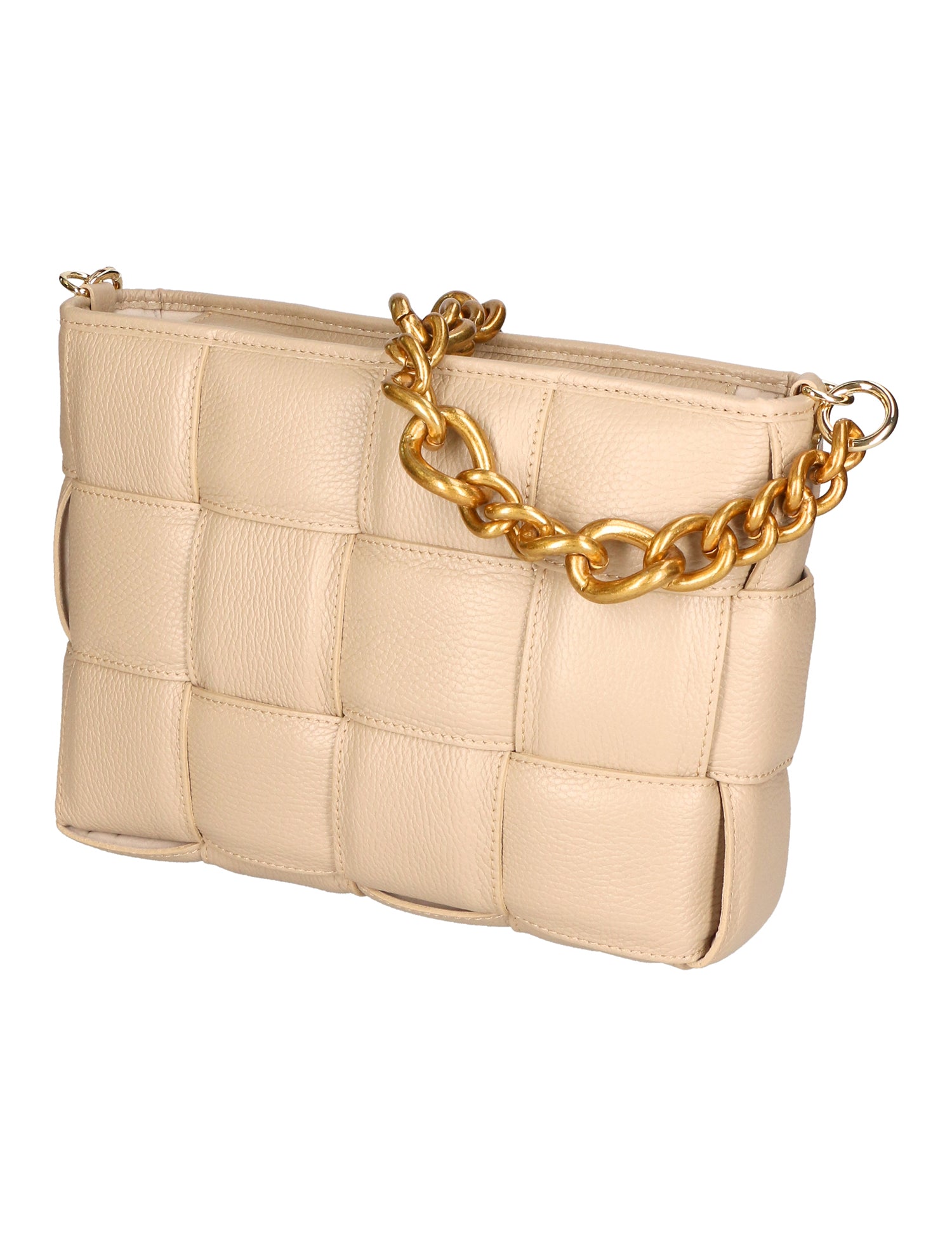 Agostina Borsa a mano da donna Vera pelle 04691-D05 CAPPUCCINO CAPUCHIN Gave Lux