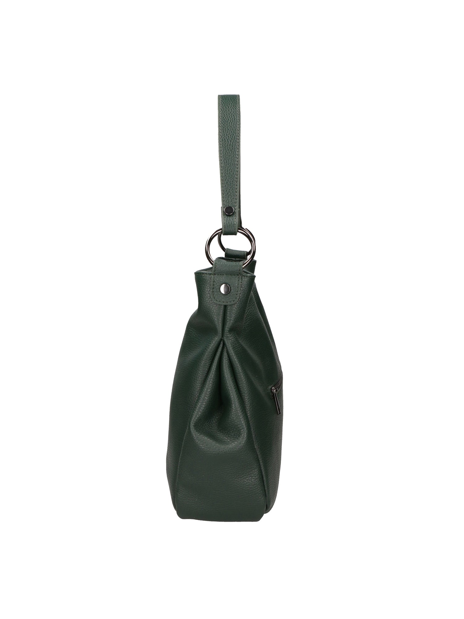 Bea Borsa a spalla da donna 100% pelle 05710-D14 VERDE SCURO DARK GREEN Gave Lux