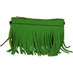 Oxsana Borsa a spalla da donna Neoprene 1311-VERDE GREEN Gave Lux
