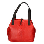 Clarissa Borsa a mano da donna Vera pelle 5276-023 ROSSO Gave Lux