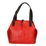 Clarissa Borsa a mano da donna Vera pelle 5276-023 ROSSO Gave Lux