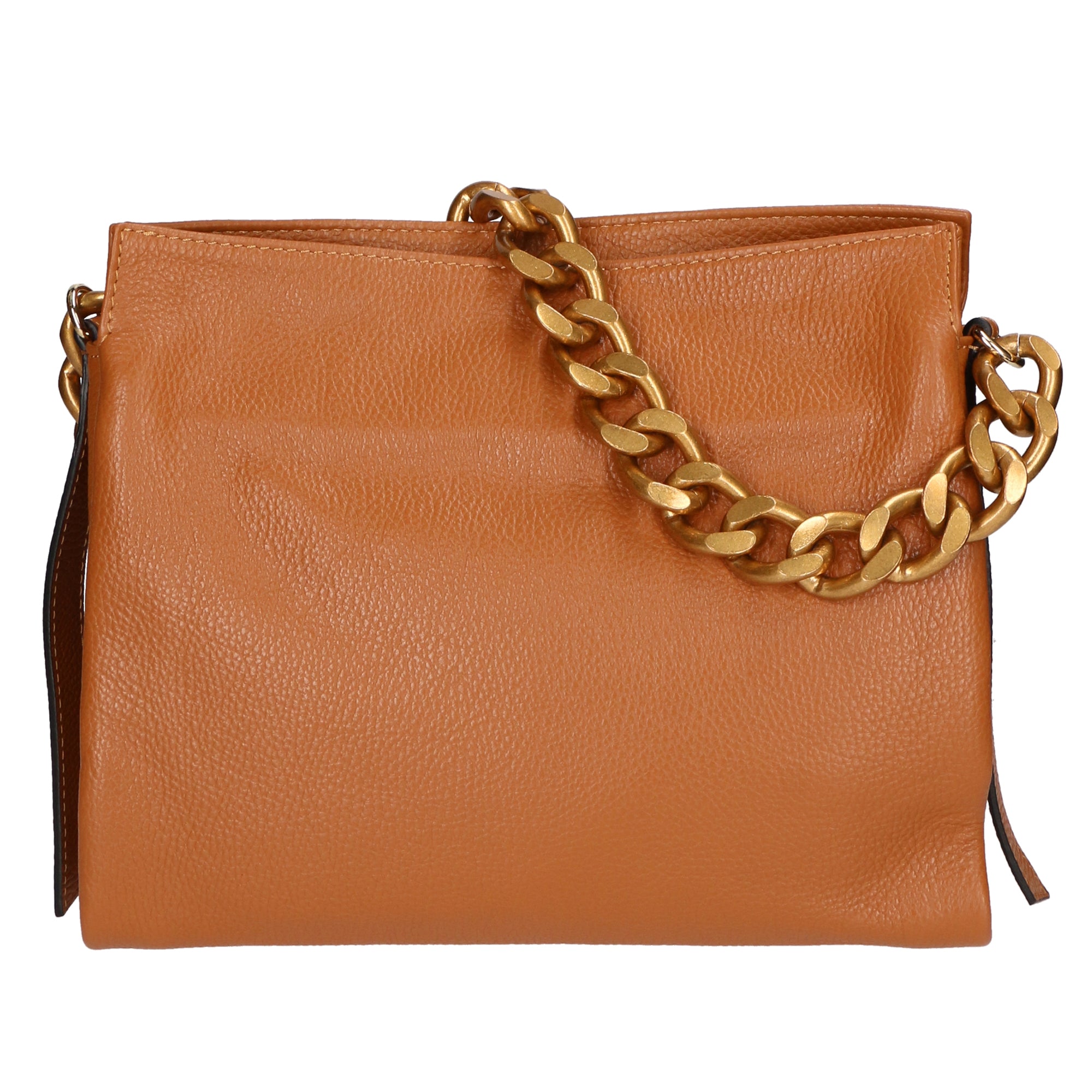 Ilda Borsa a spalla da donna Vera pelle 06110-D44 CUOIO COGNAC Gave Lux