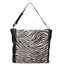 Asia Borsa a spalla da donna Vera pelle 05475-ZEBRA BIANCO NERO Gave Lux