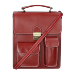 Tancredi Borsa da lavoro unisex in pelle Vera pelle 7013-ROSSO RED Gave Lux