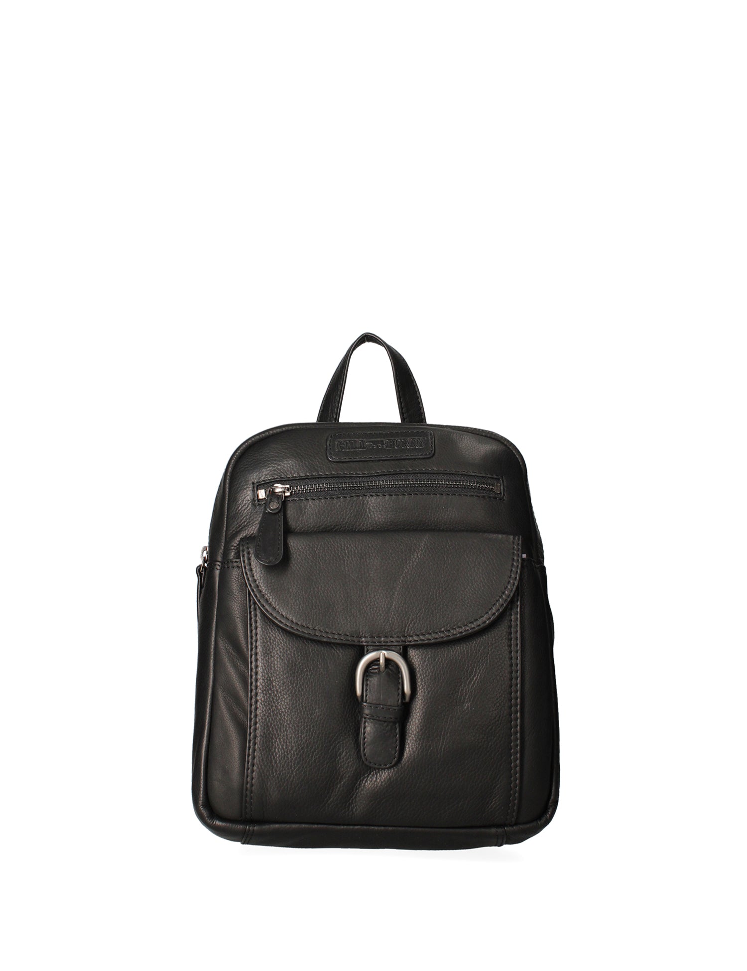 Zaino da uomo in vera pelle Casual HILB-1715-NERO Hill Burry