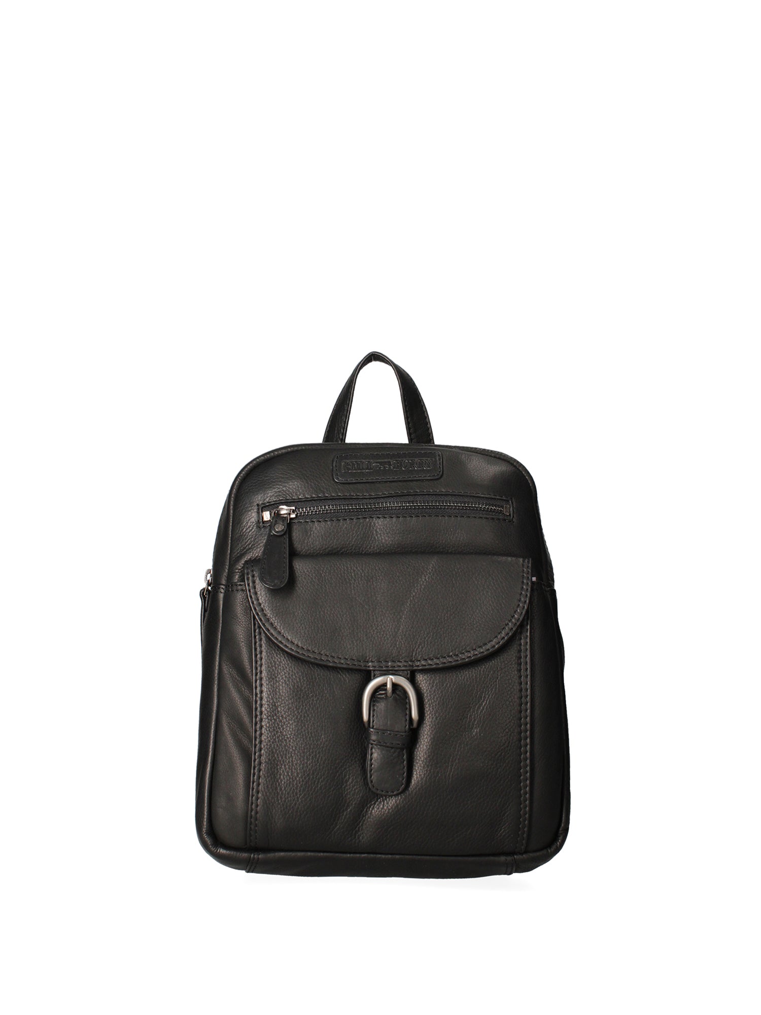 Zaino da uomo in vera pelle Casual HILB-1715-NERO Hill Burry