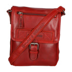 Borsa a tracolla da uomo Vera pelle HILB-6163-ROSSO Hill Burry