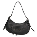Galatea Borsa a spalla da donna Vera pelle 05708-D28 NERO BLACK Gave Lux