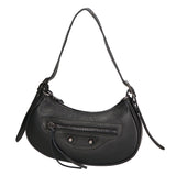 Galatea Borsa a spalla da donna Vera pelle 05708-D28 NERO BLACK Gave Lux