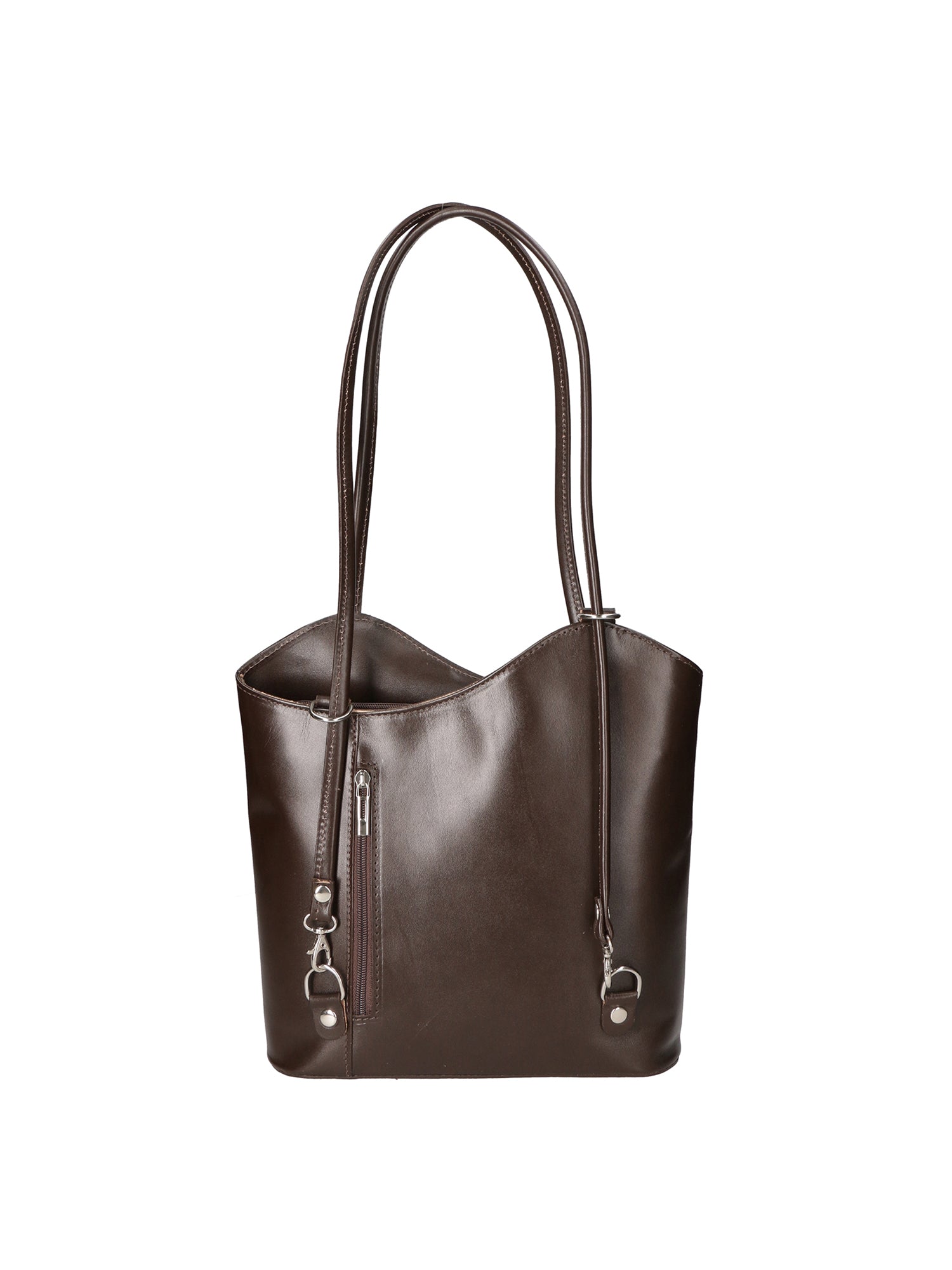 Fabiola Borsa a spalla da donna 100% pelle 9039-TMORO DARK BROWN Gave Lux