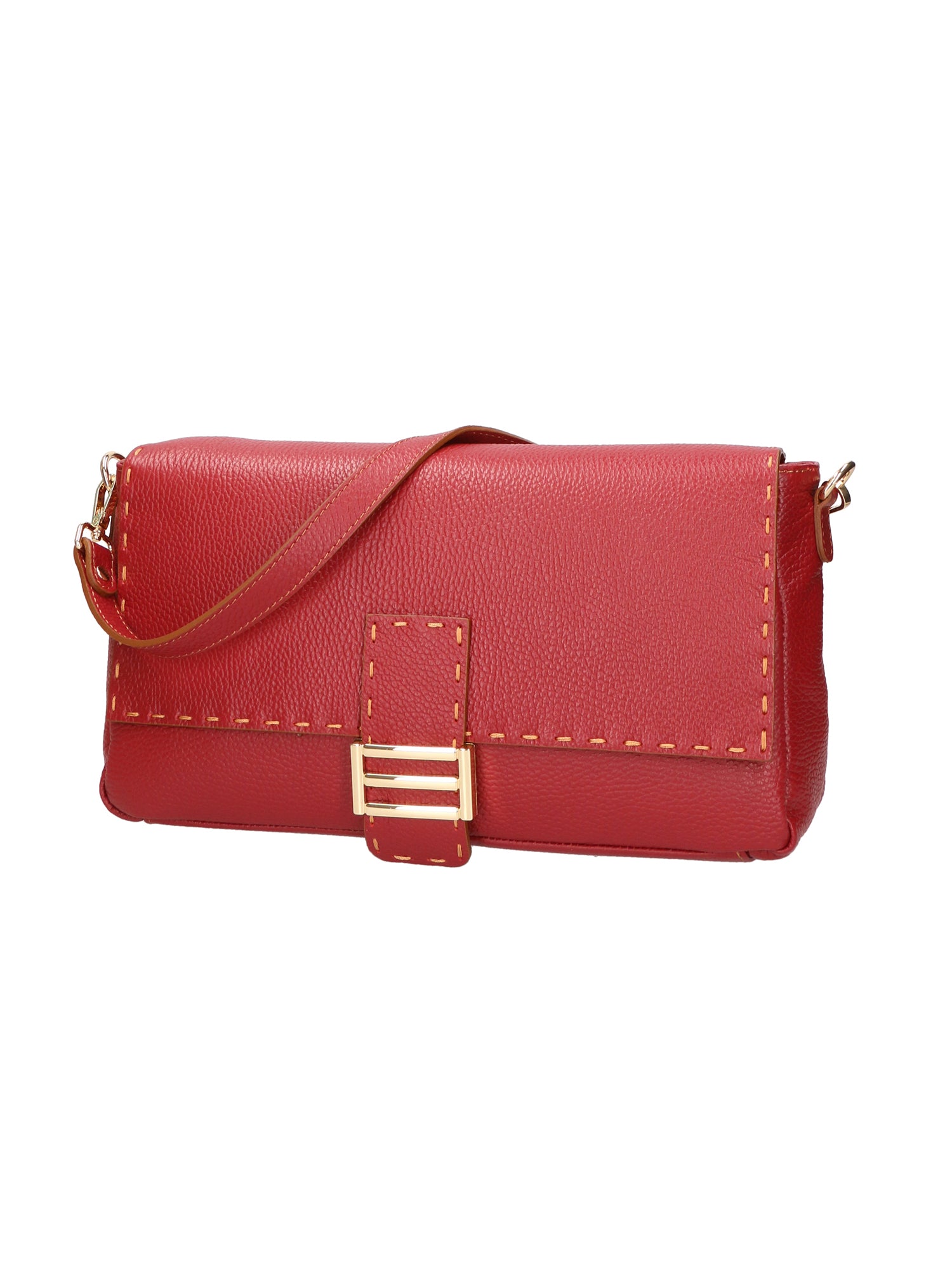 Walda Borsa a spalla da donna Vera pelle 06868-D10 ROSSO SCURO Gave Lux