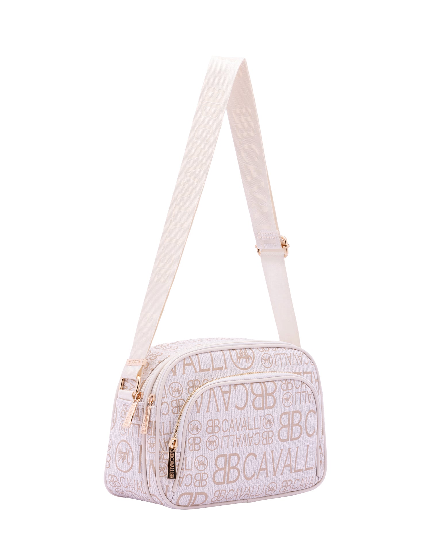 Borsa a tracolla da donna Ecopelle BC1376-OFF WHITE B Cavalli