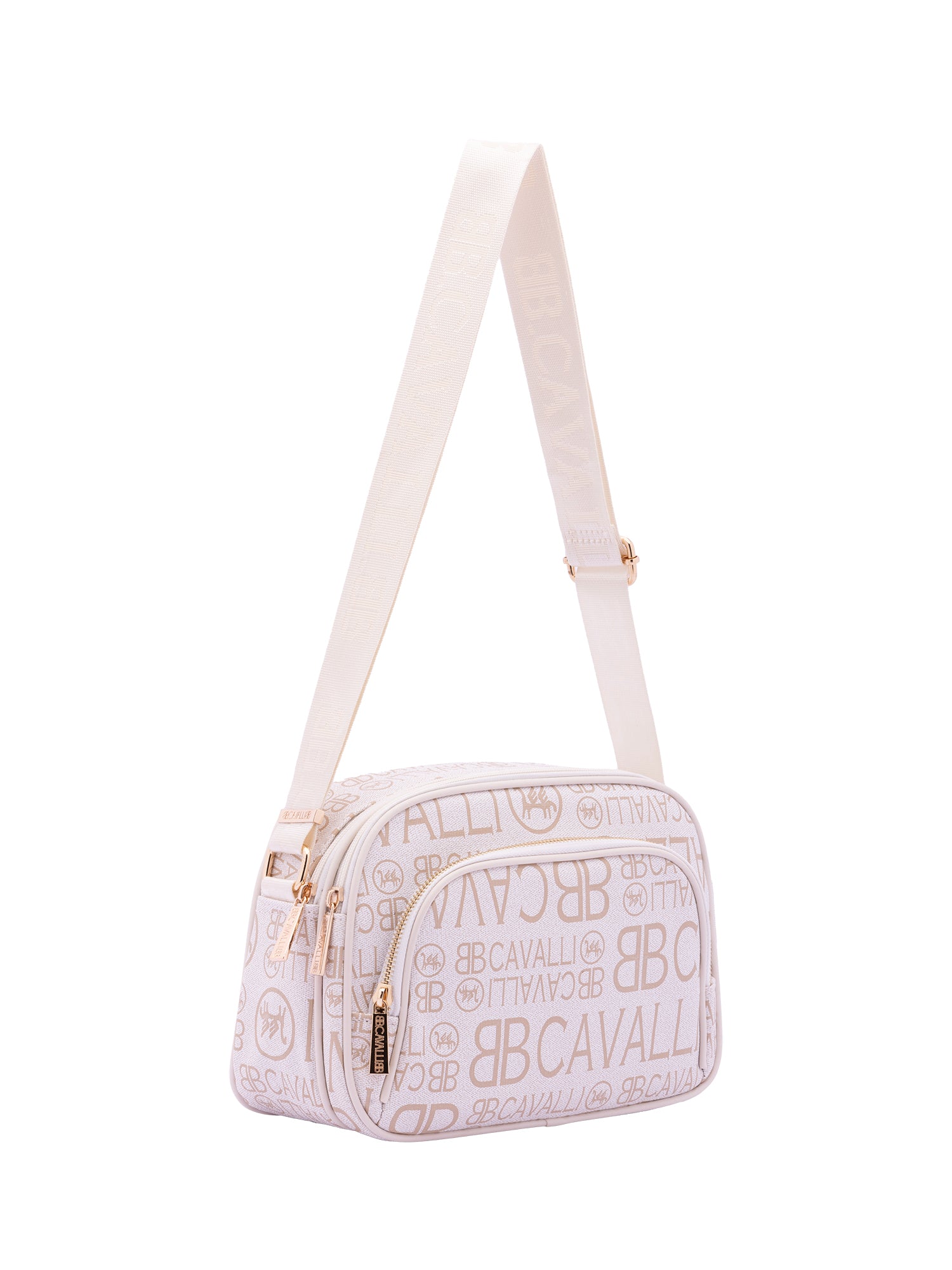 Borsa a tracolla da donna Ecopelle BC1376-OFF WHITE B Cavalli