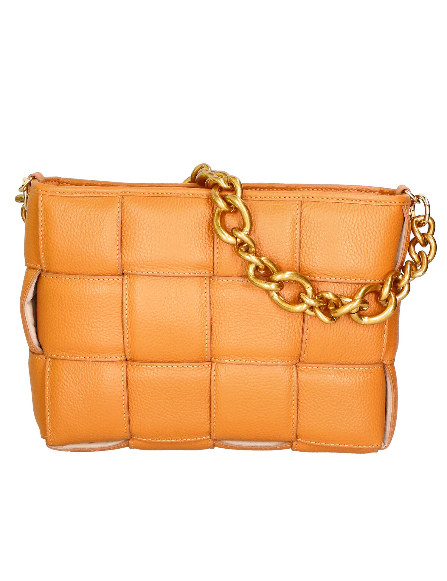Agostina Borsa a mano da donna Vera pelle 04691-D44 CUOIO COGNAC Gave Lux