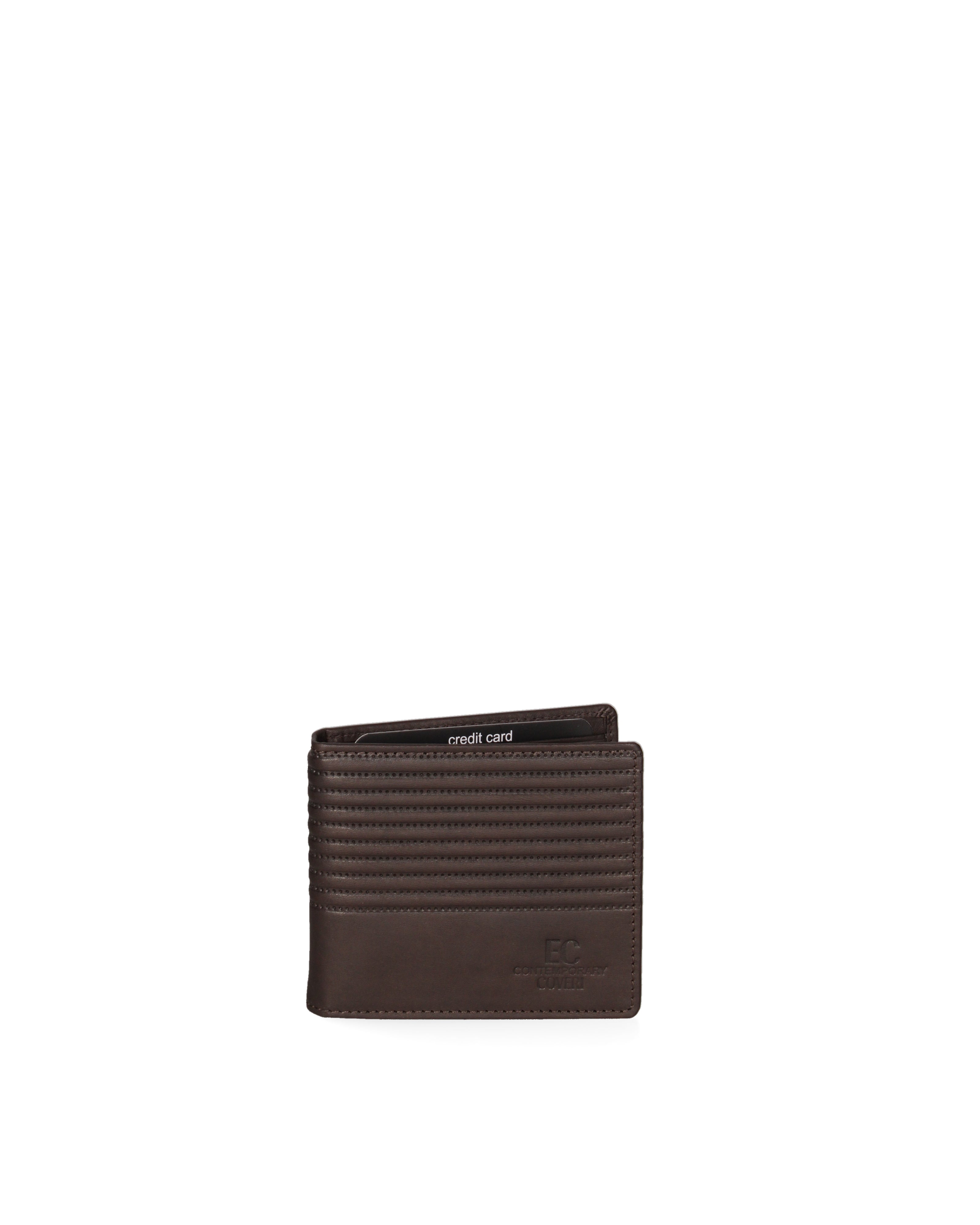 Portafoglio uomo in vera pelle Casual EC761-51-T.MORO EC Contemporaly COVERI