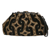 Borsa a tracolla da donna Velluto e pelle MYB-8018-FW-8 NERO My Best Bag