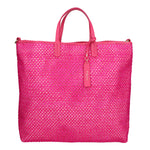 Borsa a mano da donna Paglia e pelle MYB-7027-SS-309 FUXIA My Best Bag