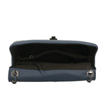 Bologna Borsa a spalla da donna Vera pelle 6590-BLU BLUE Gave Lux