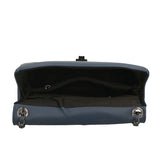 Bologna Borsa a spalla da donna Vera pelle 6590-BLU BLUE Gave Lux