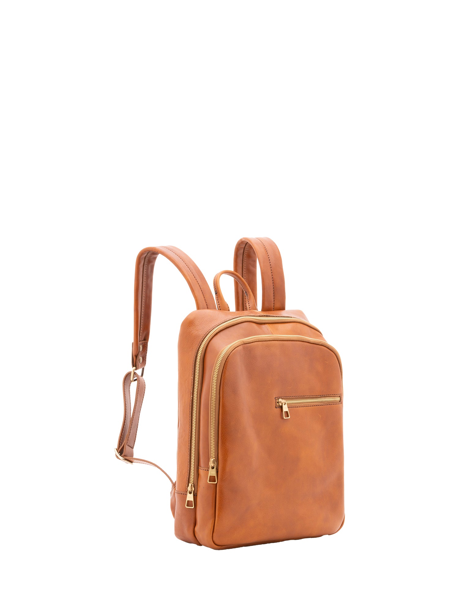 Zaino in vera pelle unisex 100% cotone 4316-MIELE Alessia Firenze