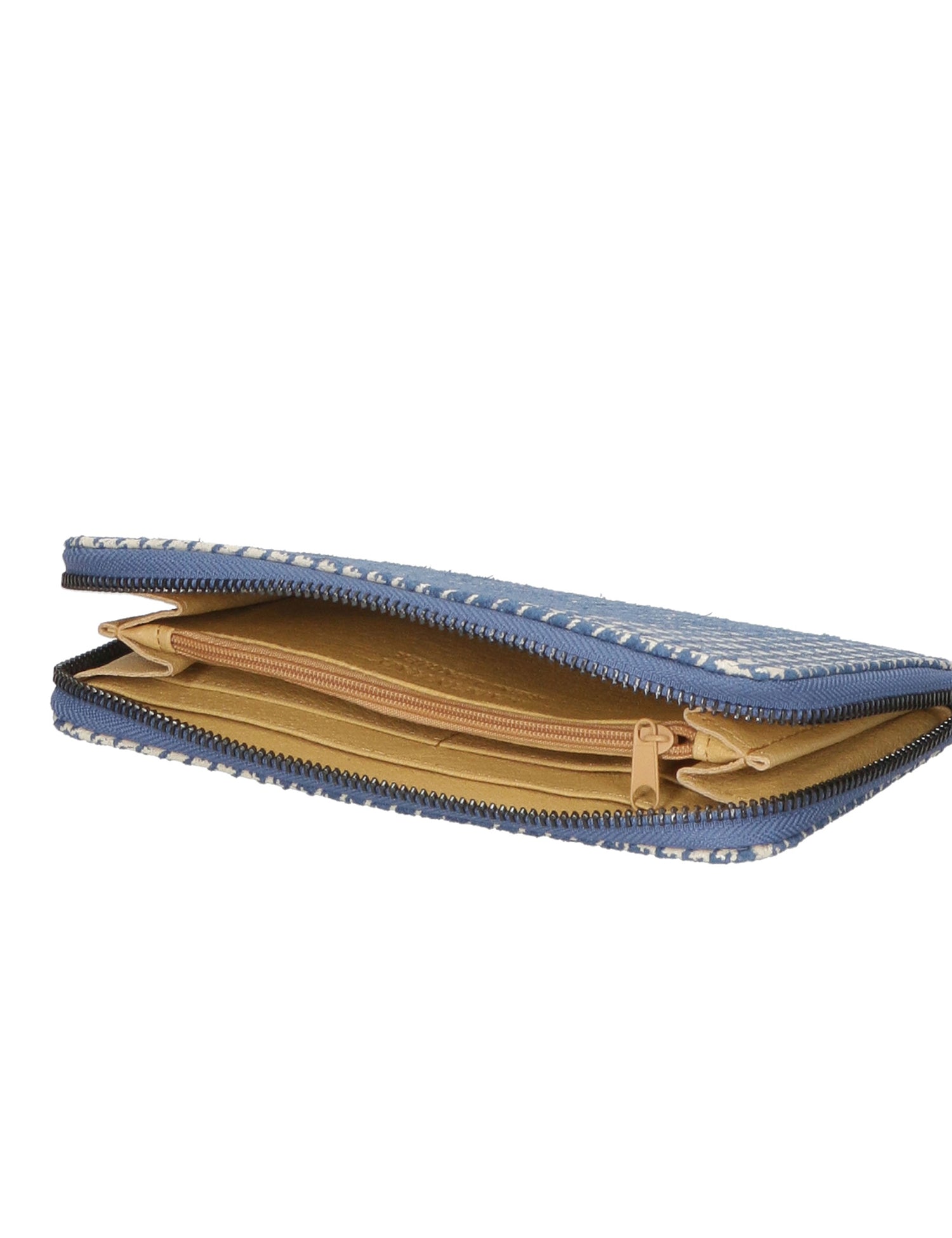 Betty Portafoglio donna in vera pelle Zip 10014-BLU Gave Lux