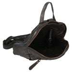 Zaino da donna in vera pelle Borsa fashion HILB-1715W-NERO Hill Burry