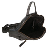 Zaino da donna in vera pelle Borsa fashion HILB-1715W-NERO Hill Burry