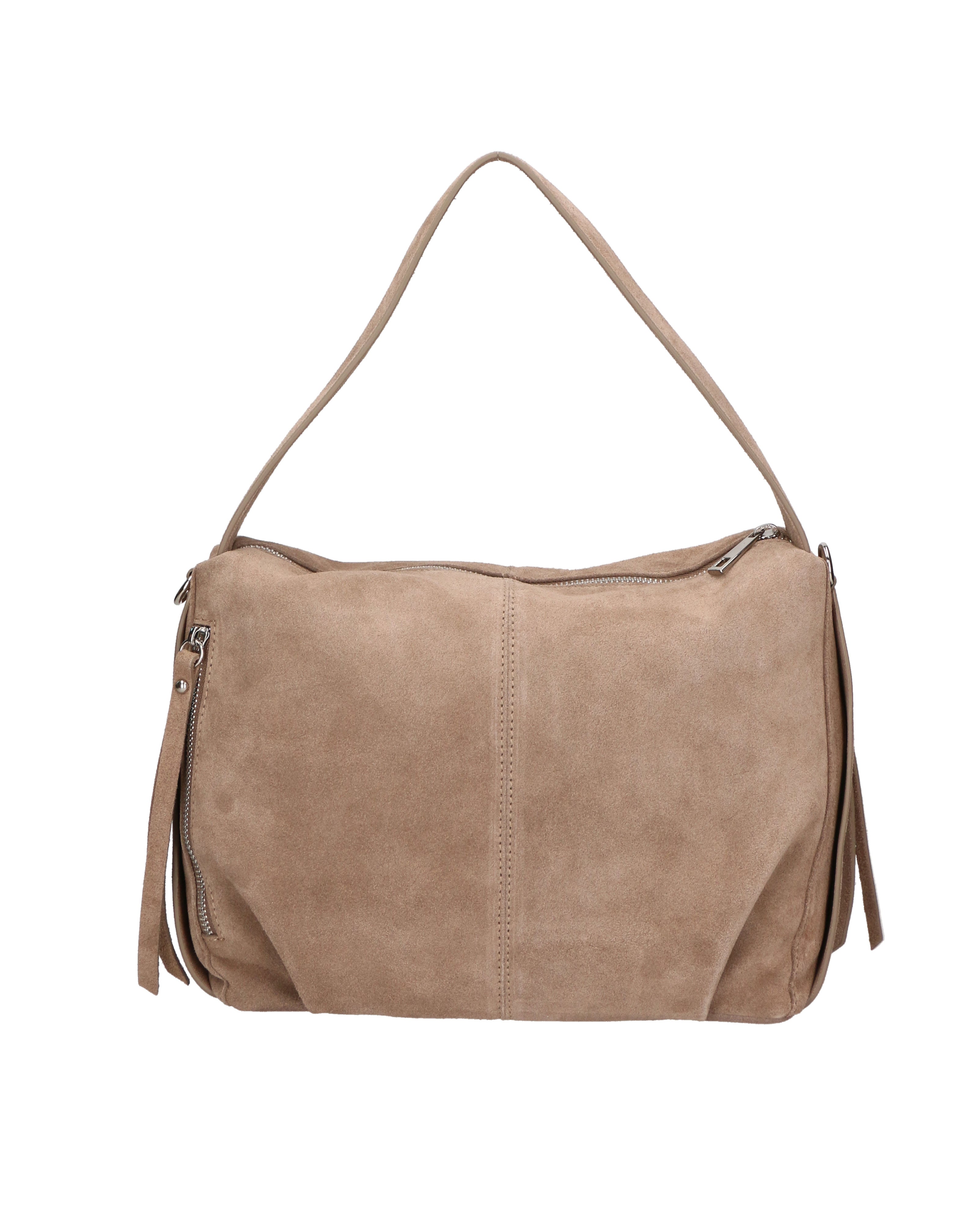 Novara Prime Borsa a spalla da donna Vera pelle 7019-009 TAUPE Chiara Ferretti