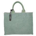 Borsa a mano da donna Misto pelle e tessuto MYB-05117-SS-331+S96 MENTA My Best Bag