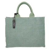 Borsa a mano da donna Misto pelle e tessuto MYB-05117-SS-331+S96 MENTA My Best Bag