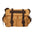 Melania Borsa a spalla unisex Canvas e vera pelle ZG3016-CUOIO COGNAC Gave Lux